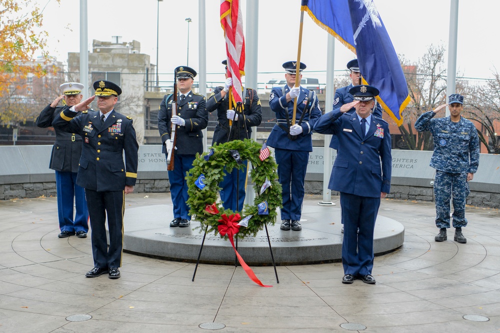 Wreath Laying at the state house