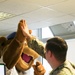 US Soldiers meet Chicago Cubs mascot at Katterbach Kaserne