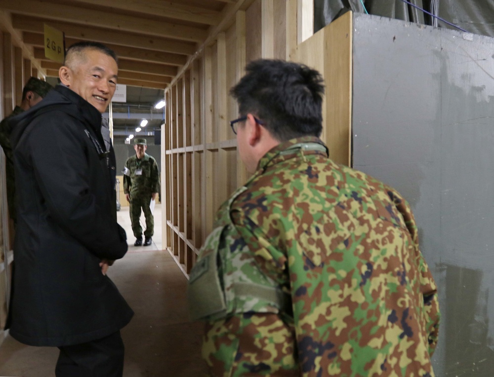 Japan Ground Self Defense Force official visits Yama Sakura 75