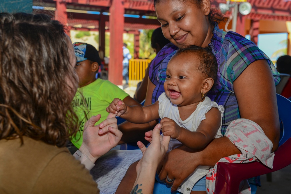 USNS Comfort Personnel Treat Patients at One of Two Land Based Medical Sites in Trujillo, Honduras