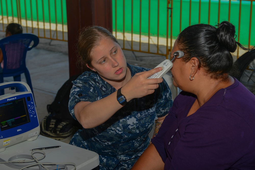 USNS Comfort Personnel Treat Patients at One of Two Land Based Medical Sites in Trujillo, Honduras