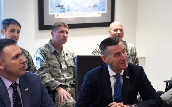 Kosovo parliament members visit 132d Wing