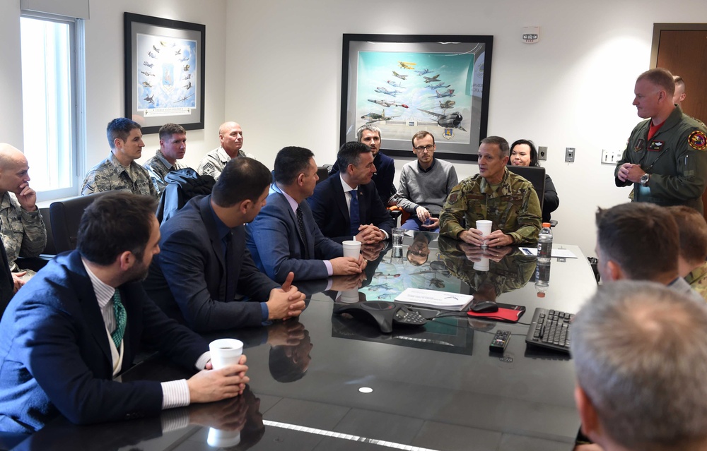 Kosovo parliament members visit 132d Wing