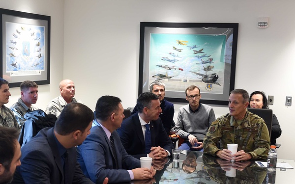 Kosovo parliament members visit 132d Wing