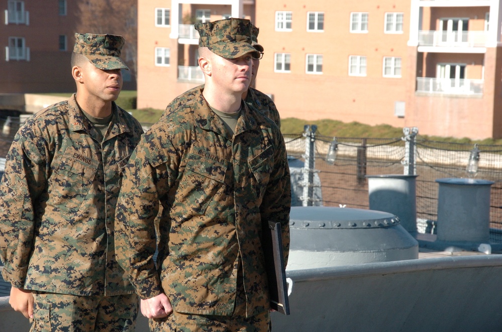 Naval Museum hosts a promotion ceremony