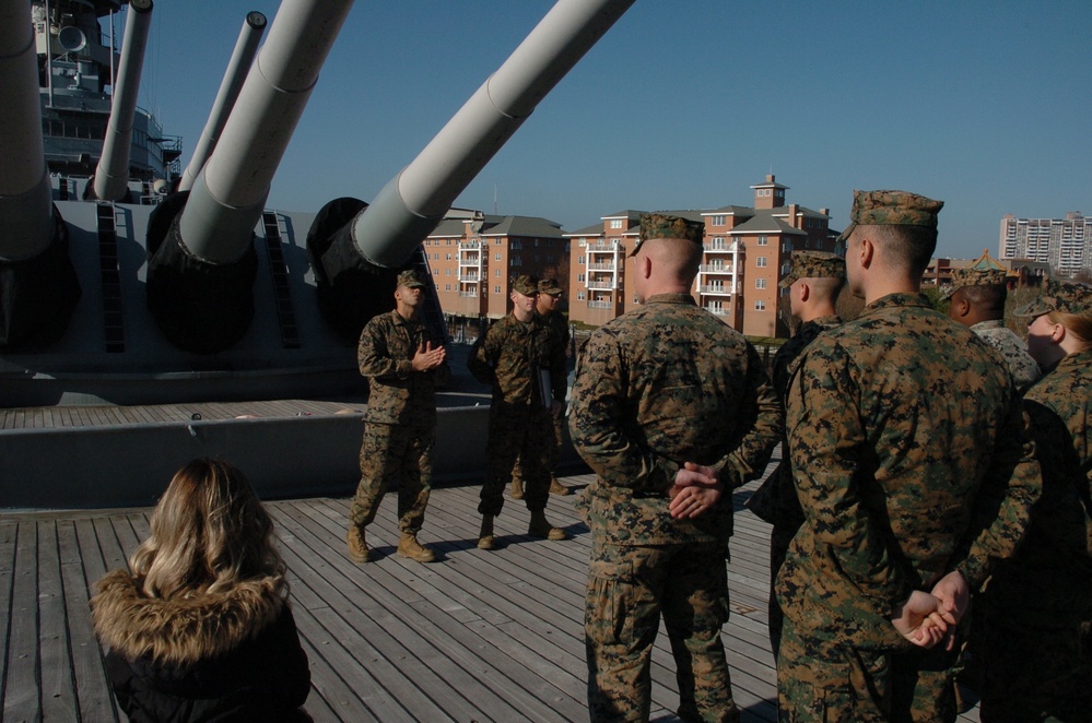 Naval Museum hosts a promotion ceremony