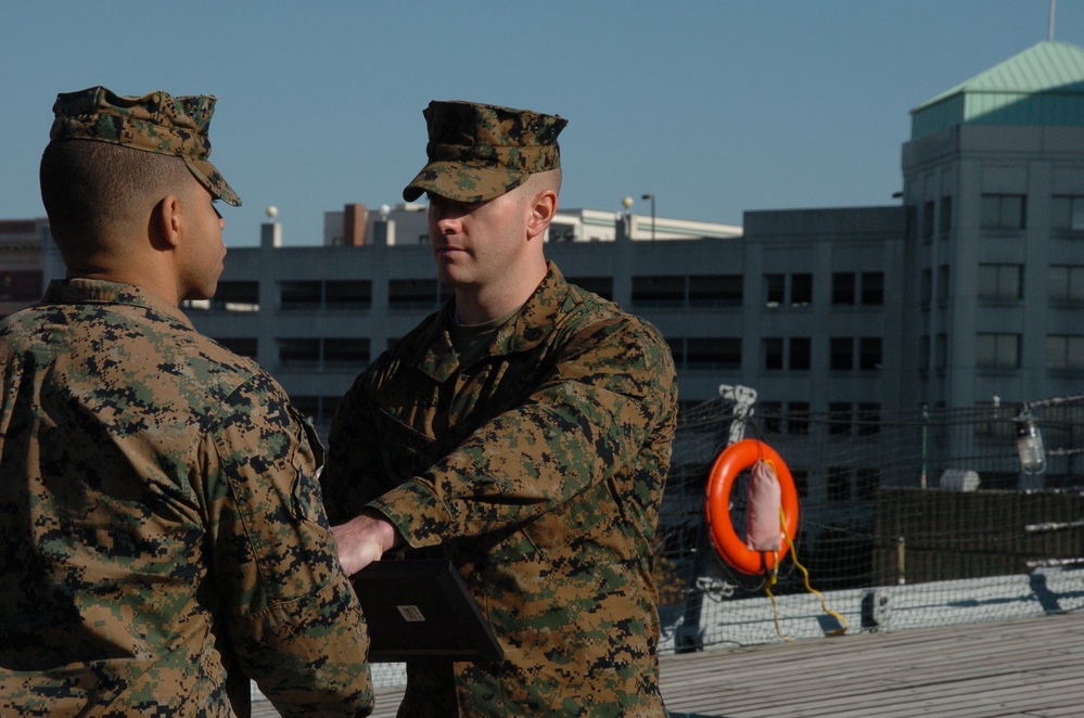 Naval Museum hosts a promotion ceremony