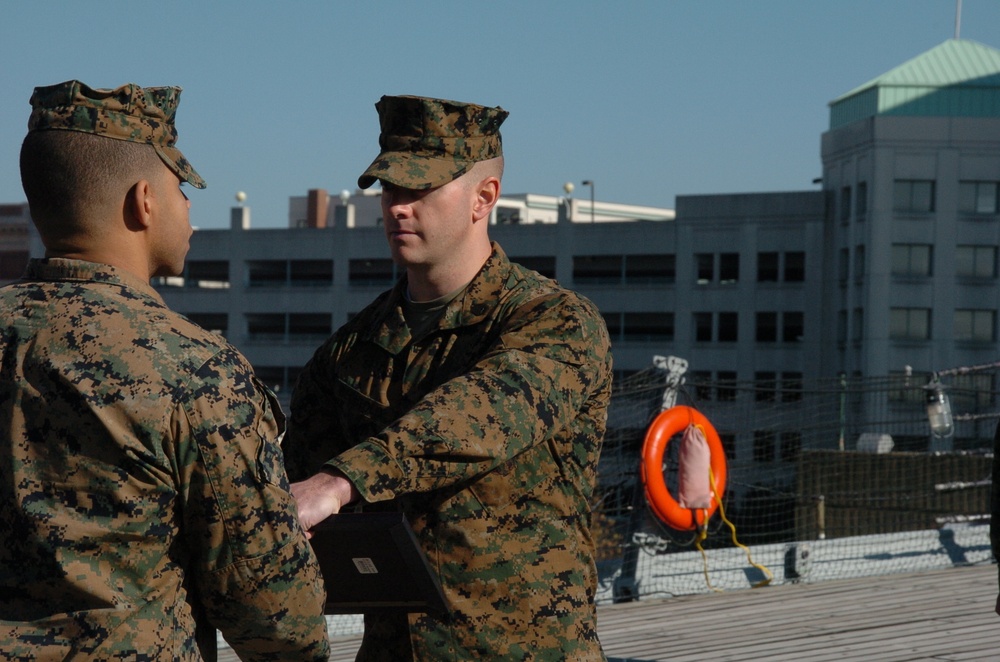 Naval Museum hosts a promotion ceremony