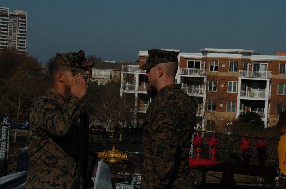 Naval Museum hosts a promotion ceremony