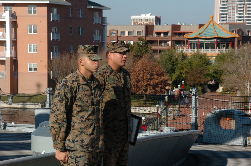 Naval Museum hosts a promotion ceremony