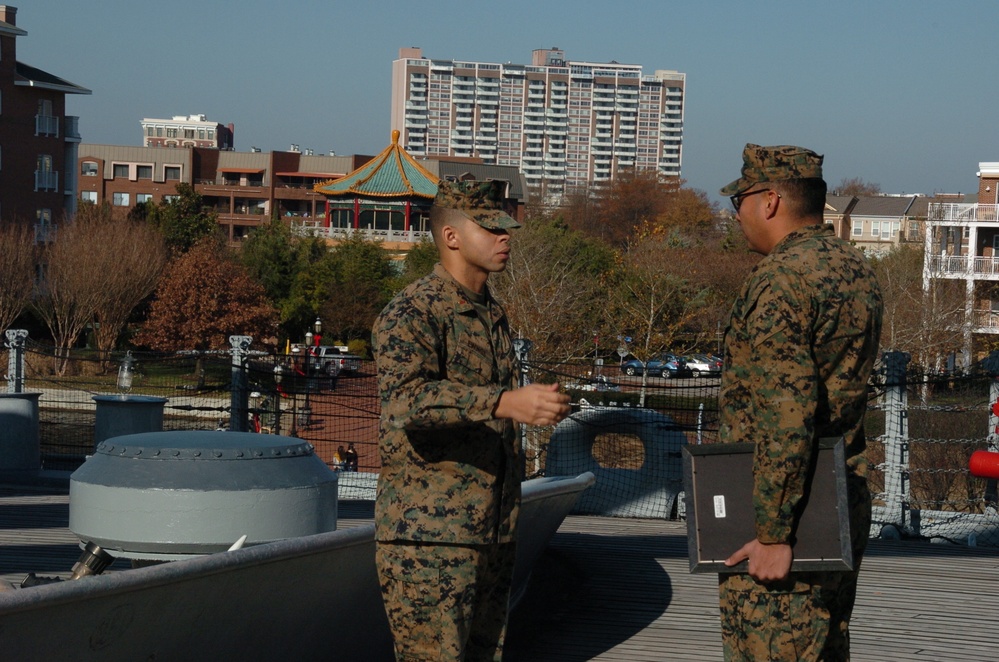 Naval Museum hosts a promotion ceremony