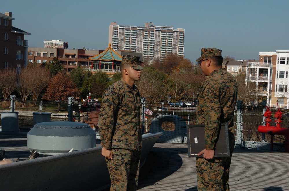 Naval Museum hosts a promotion ceremony