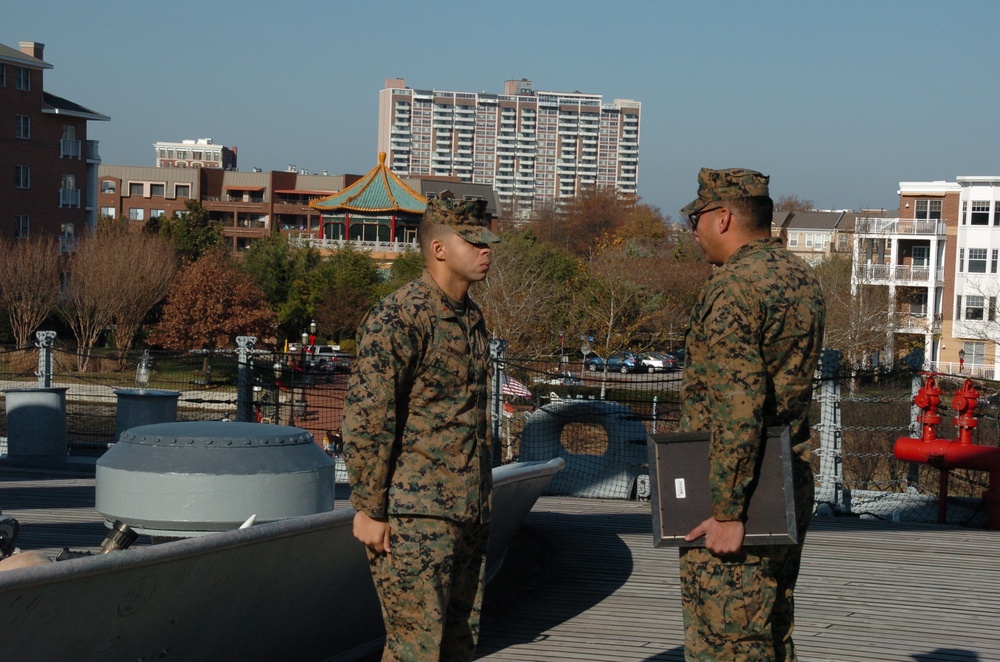 Naval Museum hosts a promotion ceremony