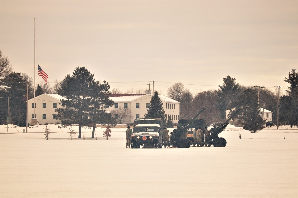 Fort McCoy remembers former President George H. W. Bush with 21-gun salute