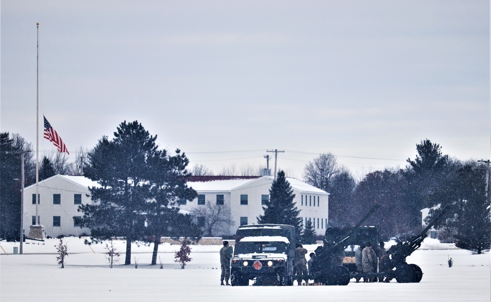 Fort McCoy remembers former President George H. W. Bush with 21-gun salute