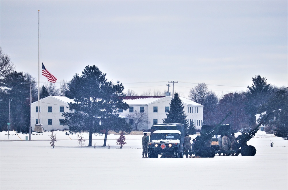 Fort McCoy remembers former President George H. W. Bush with 21-gun salute