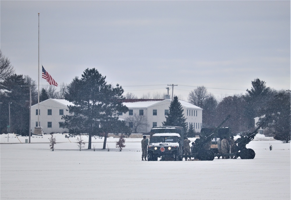 Fort McCoy remembers former President George H. W. Bush with 21-gun salute