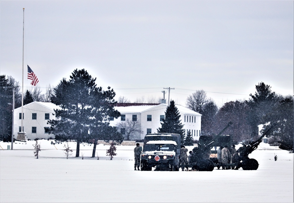 Fort McCoy remembers former President George H. W. Bush with 21-gun salute