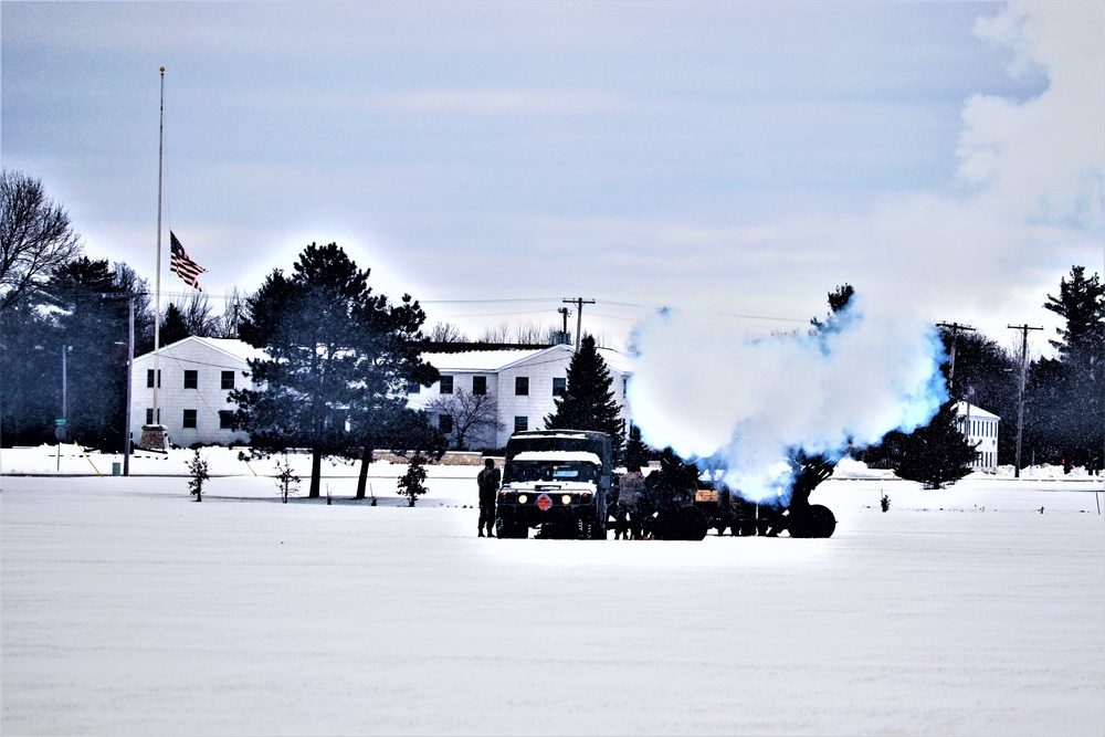 Fort McCoy remembers former President George H. W. Bush with 21-gun salute