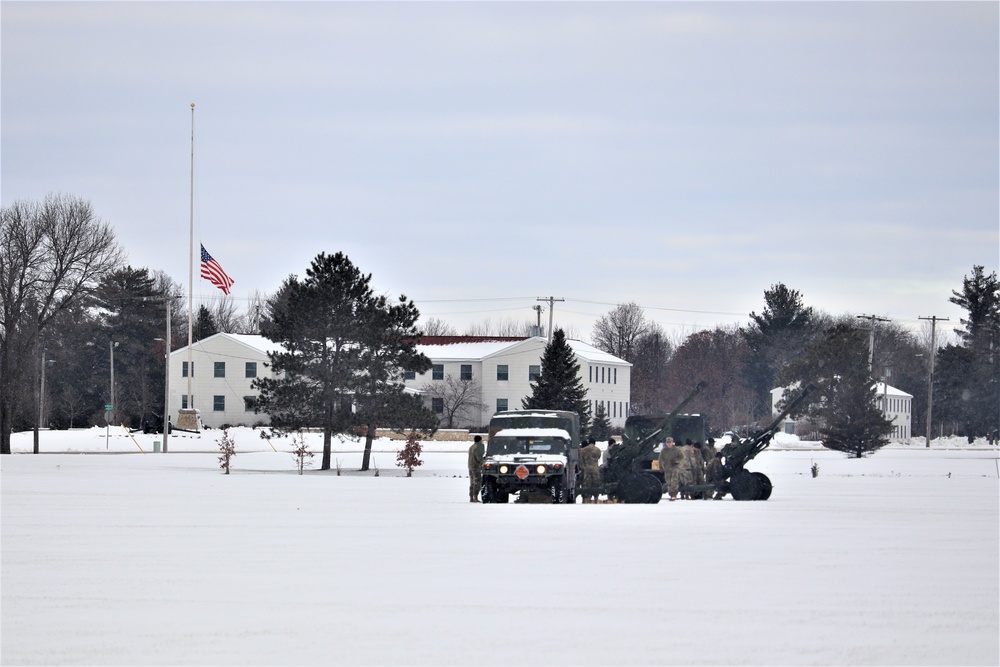 Fort McCoy remembers former President George H. W. Bush with 21-gun salute