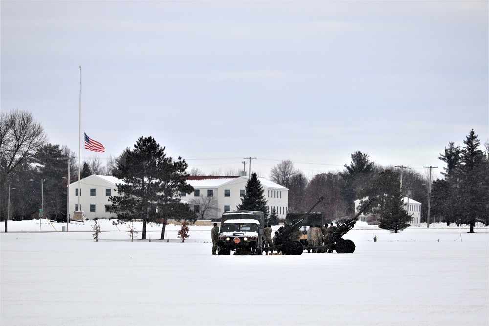 Fort McCoy remembers former President George H. W. Bush with 21-gun salute