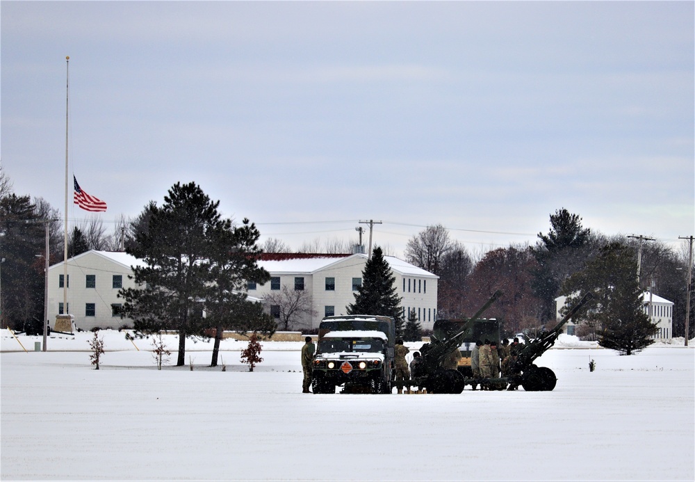 Fort McCoy remembers former President George H. W. Bush with 21-gun salute