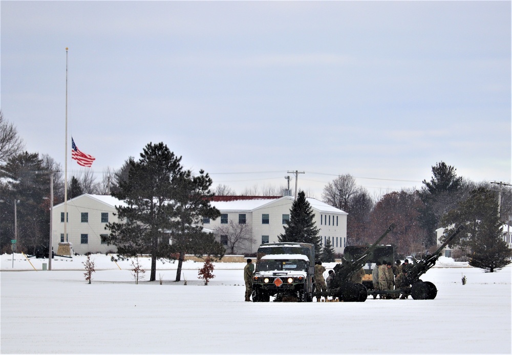 Fort McCoy remembers former President George H. W. Bush with 21-gun salute