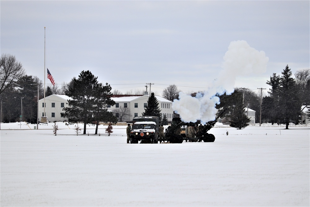 Fort McCoy remembers former President George H. W. Bush with 21-gun salute