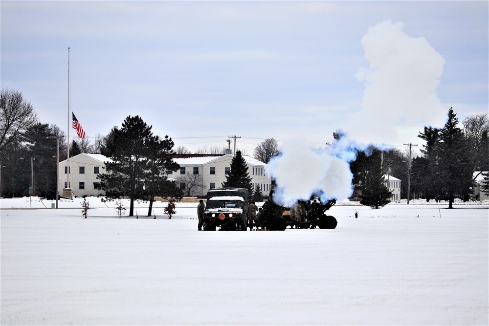 Fort McCoy remembers former President George H. W. Bush with 21-gun salute