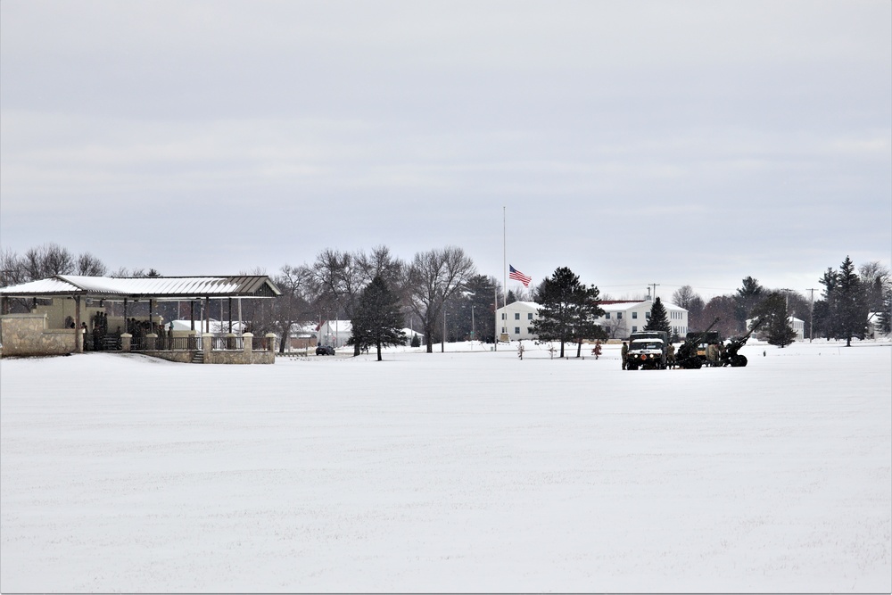 Fort McCoy remembers former President George H. W. Bush with 21-gun salute