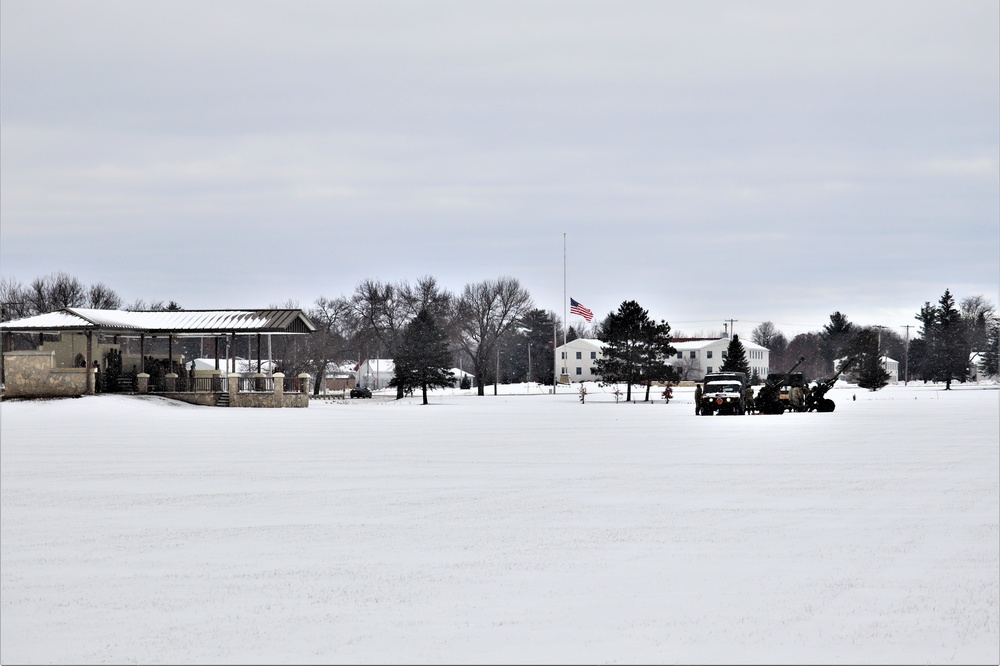 Fort McCoy remembers former President George H. W. Bush with 21-gun salute