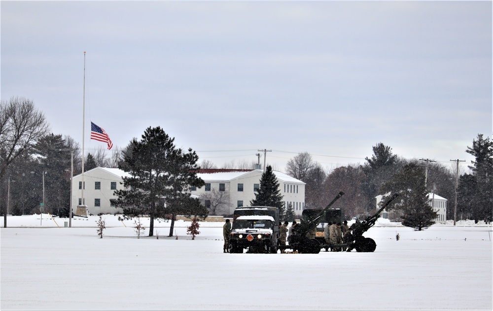 Fort McCoy remembers former President George H. W. Bush with 21-gun salute