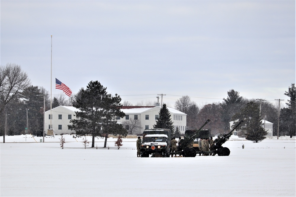 Fort McCoy remembers former President George H. W. Bush with 21-gun salute