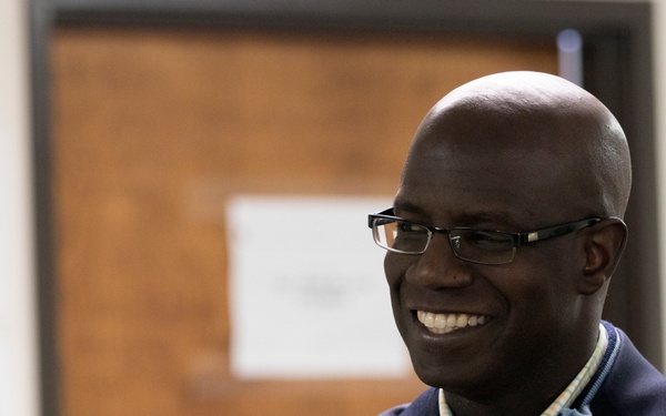 VA Secretary Hon. Carlos Hopkins visits troops.