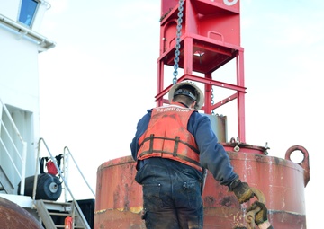 Coast Guard Cutter James Rankin conducts seasonal buoy exchanges
