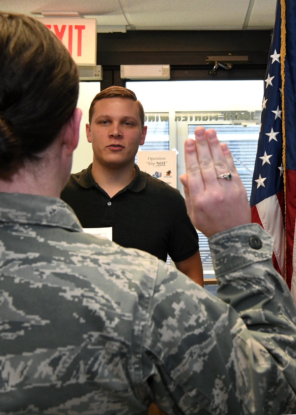 Recruit’s perseverance brings him to the 104th Fighter Wing