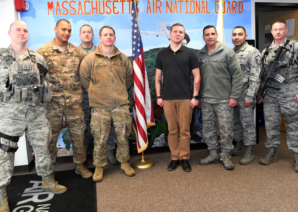 Recruit’s perseverance brings him to the 104th Fighter Wing