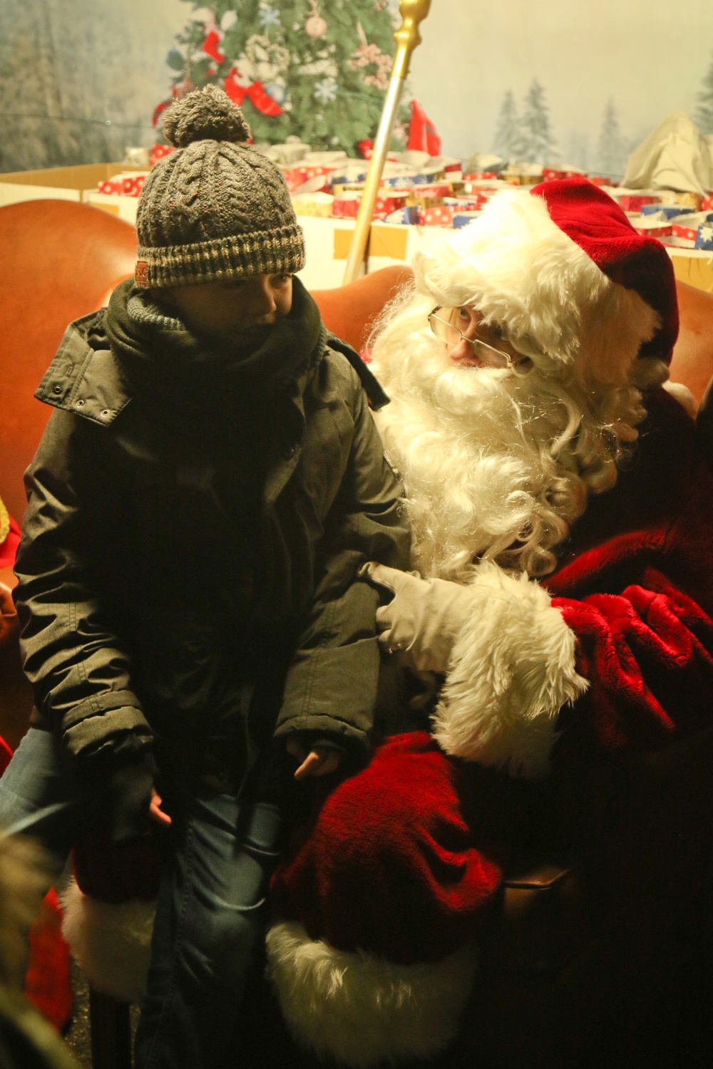 Chicago Cubs mascot attends annual German-American tree lighting