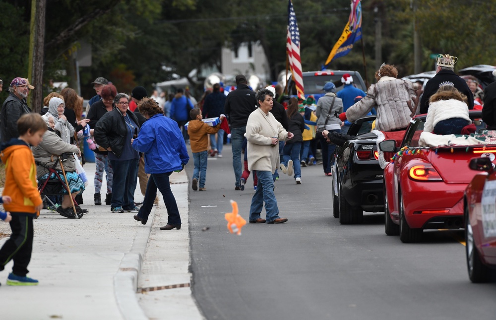 Keesler participates in Ocean Springs Christmas Parade