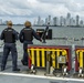 Sailors Stand Watch Topside