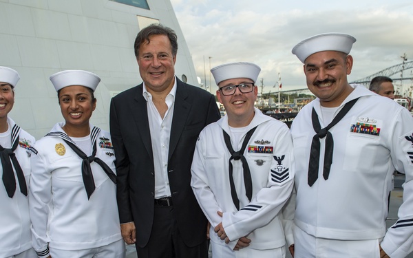 Sailors with Panama President