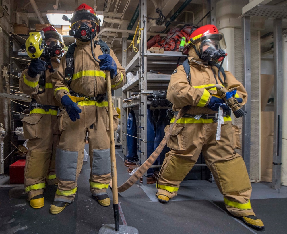 USS McCampbell, Damage Control Training