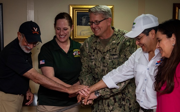 President Juan Orlando Hernandez of Honduras Visits the USNS Comfort in Trujillo, Honduras