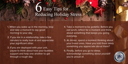 Holiday stress