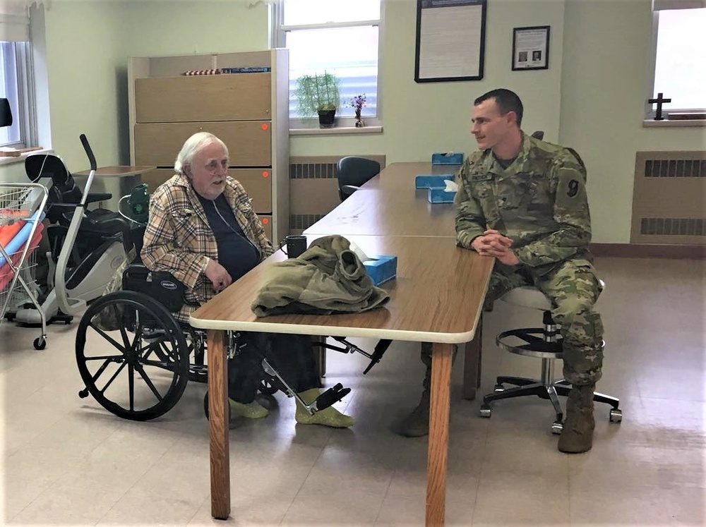 Fort McCoy NCO Academy students visit veterans at Tomah VA Medical Center