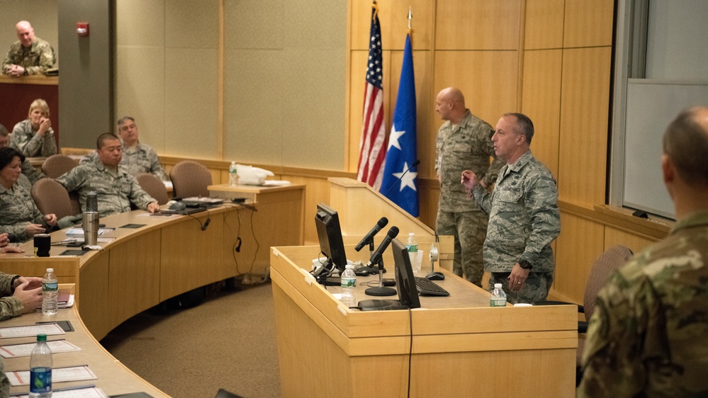 Leaders from the 104th Fighter Wing speak at, attend TIME workshop