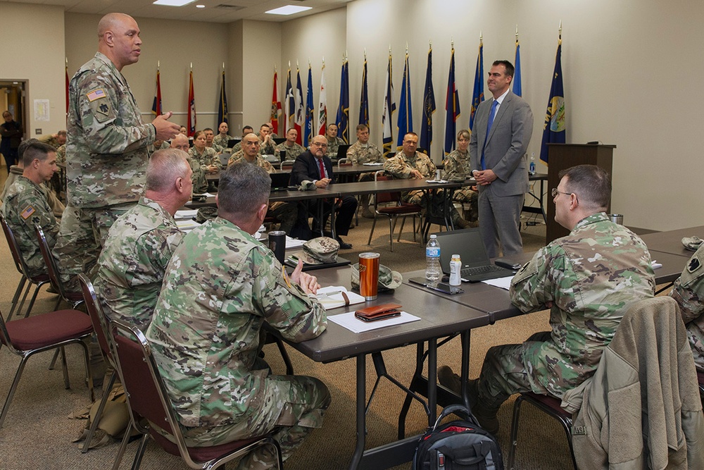 Governor-Elect visits Oklahoma National Guard