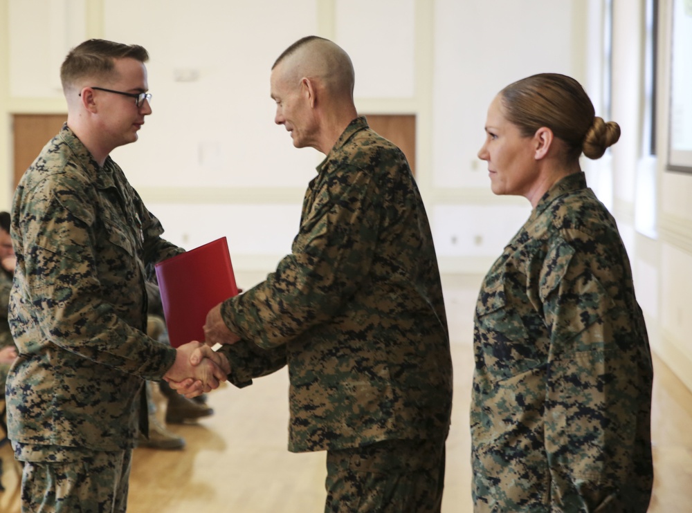 Hard work pays, 2nd MEB Marines receive awards