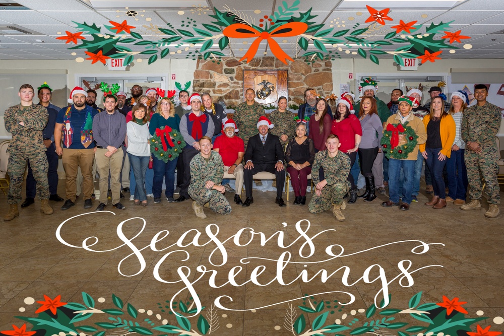 Holiday greetings from the Marines and Civilian Marines at MCLB Barstow