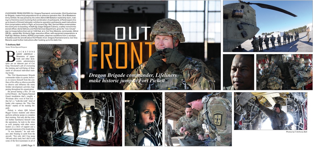 Out front: Dragon Brigade commander, Lifeliners make historic jump at Fort Pickett